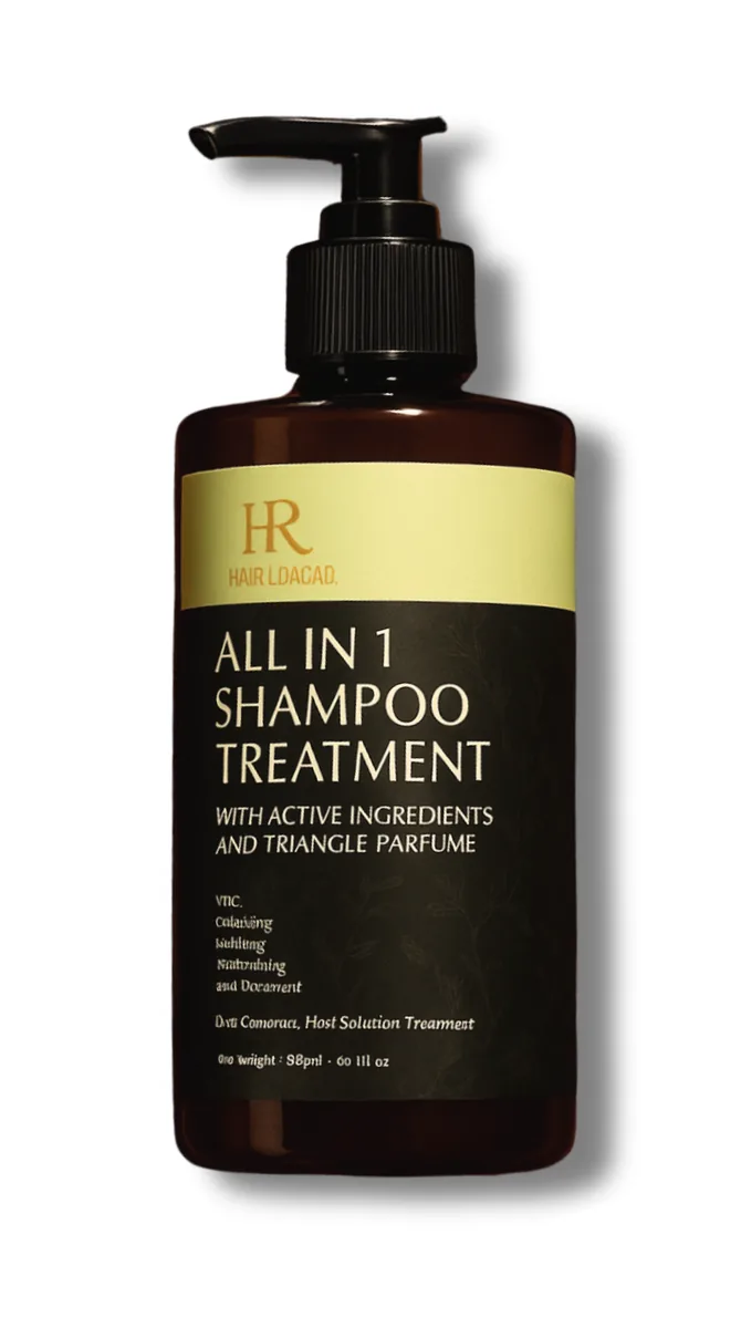 Botol HairLuxLab All in 1 Shampoo Treatment 250 ml dengan pompa