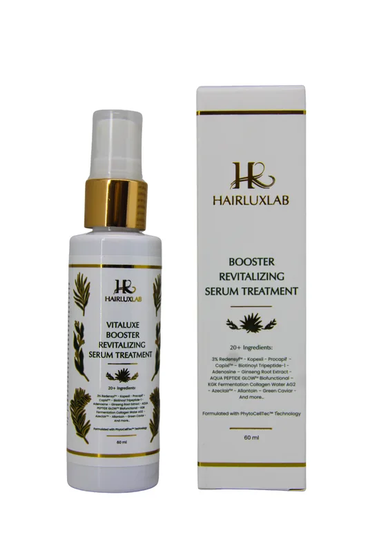 Botol Booster Revitalizing Serum bersama kemasan box-nya